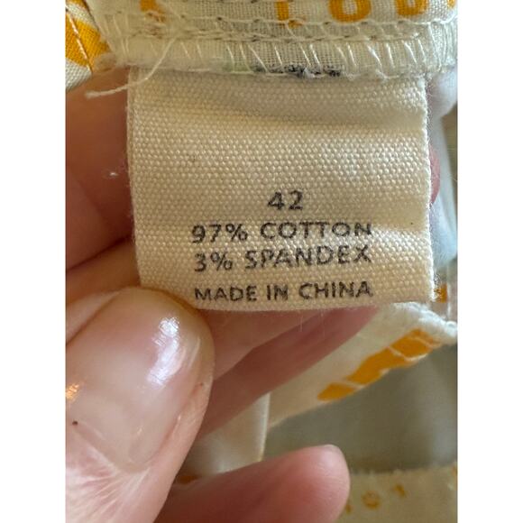 LOUDMOUTH Men's Scribblz Cotton Golf/Casual Short White/Multi-Color Size 42 - Picture 10 of 11